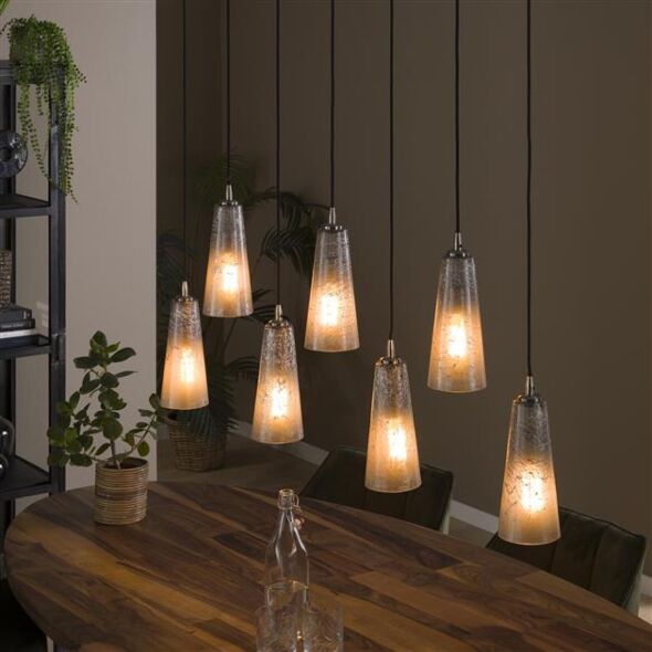 Hanglamp Kegel Stone 7-lichts
