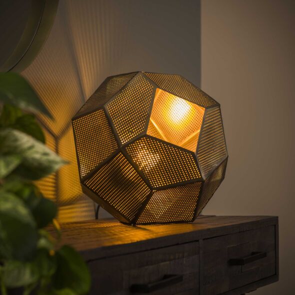 Tafellamp Hexagon Punched