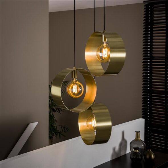 Hanglamp Vegas 3-lichts Getrapt