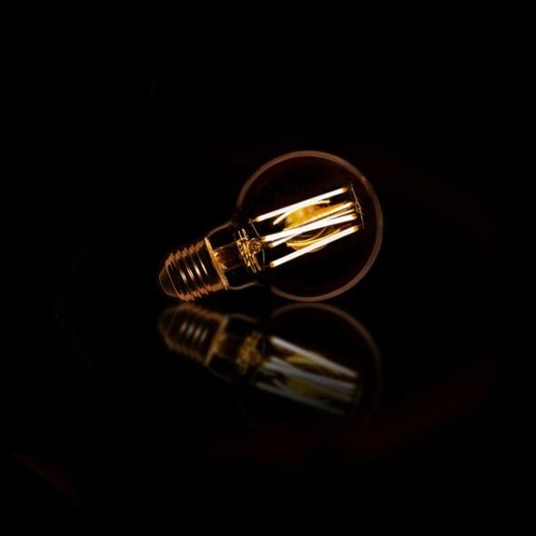Lichtbron Bol Amber Ø7