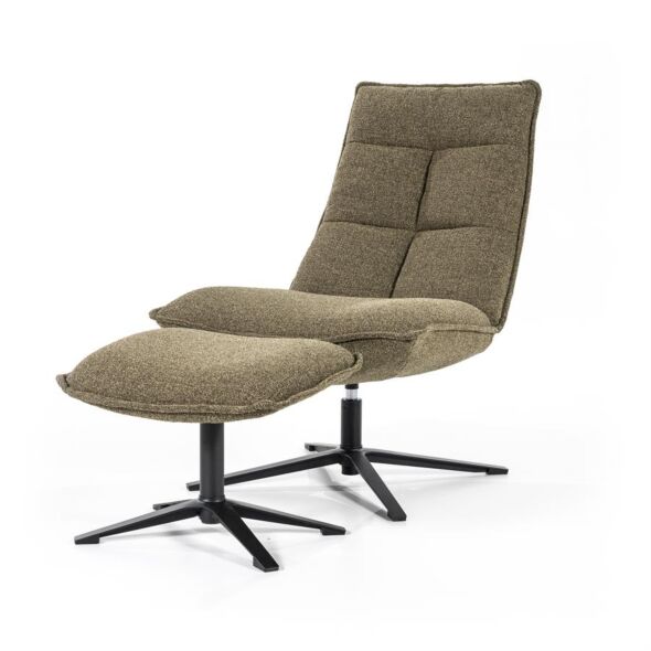 Fauteuil Marcus met voetenbank