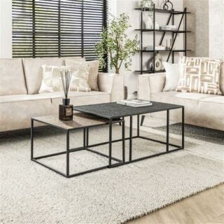Salontafel Iron Metallic set