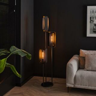 Vloerlamp Mesh rotate 3-lichts