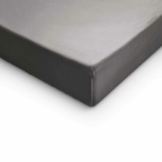 Hoeslaken Satijn Topper Grijs 90x200