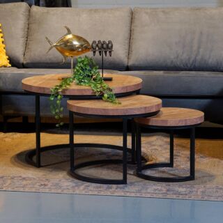 Salontafel Borneo, set van 3