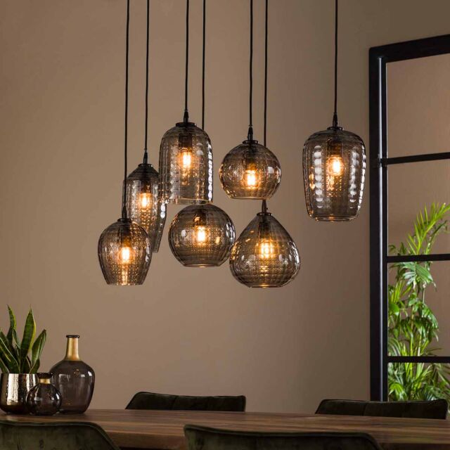 Hanglamp Hexagon Mix 7-lichts