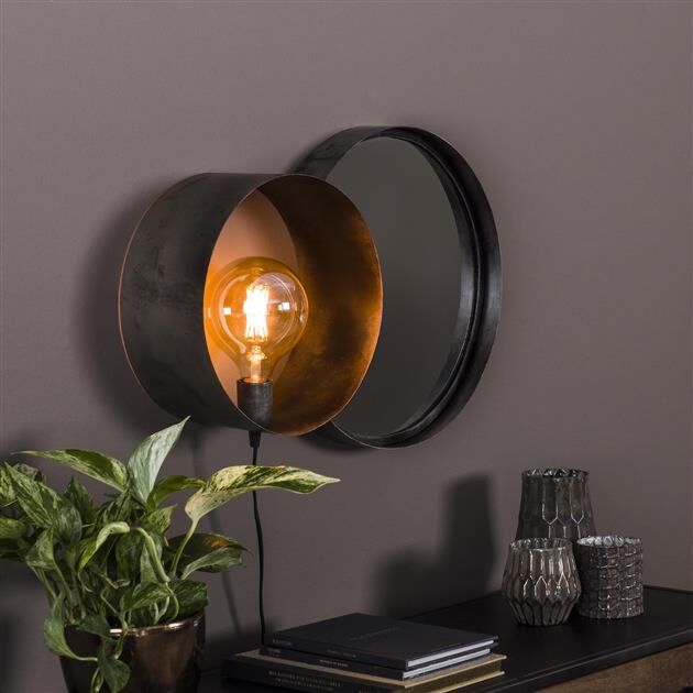 Wandlamp Charger + Spiegel