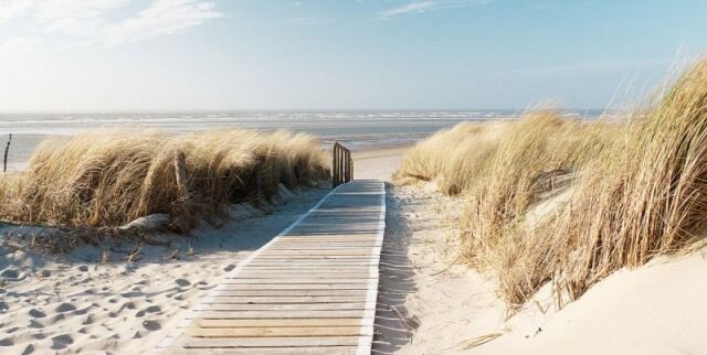Glasschilderij Strand 160x80